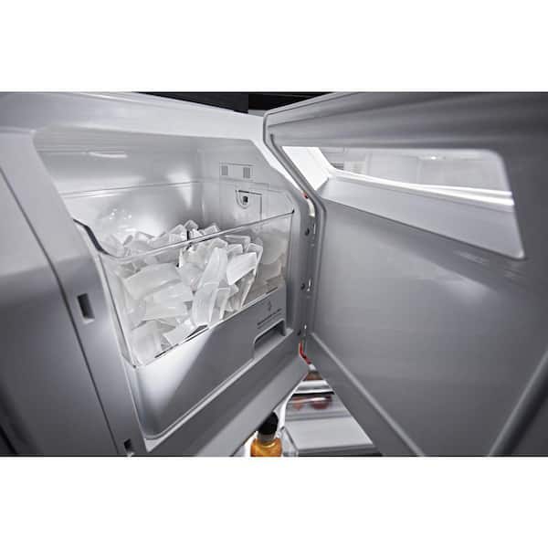 Kitchenaid 27 Cu Ft French Door Refrigerator In Printshield Stainless With Exterior Ice And Water Krff507hps The Home Depot Kitchenaid 27 Cu Ft French Door Refrigerator In Printshield Stainless With Exterior Ice And Water Krff507hps The Home Depot