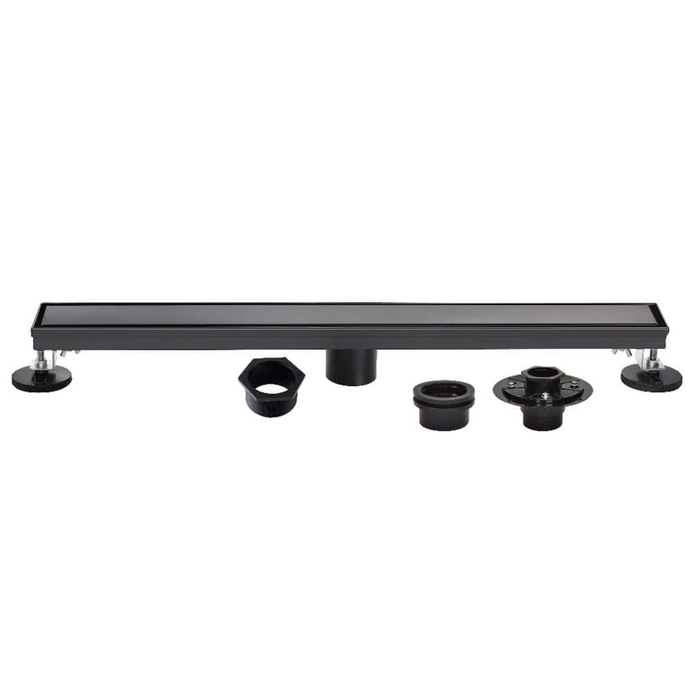 Watercourse 32 in. Stainless Steel Linear Shower Drain with Tile-In Pattern in Matte Black price history on PriceWatchPro