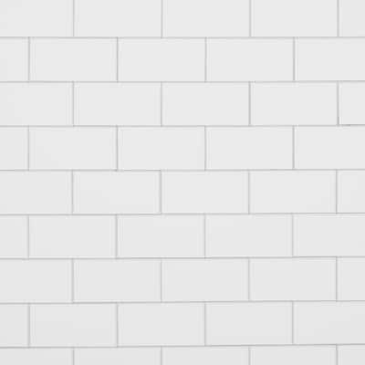 Luxe Core Subway White 11.81 in. x 11.81 in. SPC Peel and Stick Tile (0.96 Sq. Ft. / Sheet)