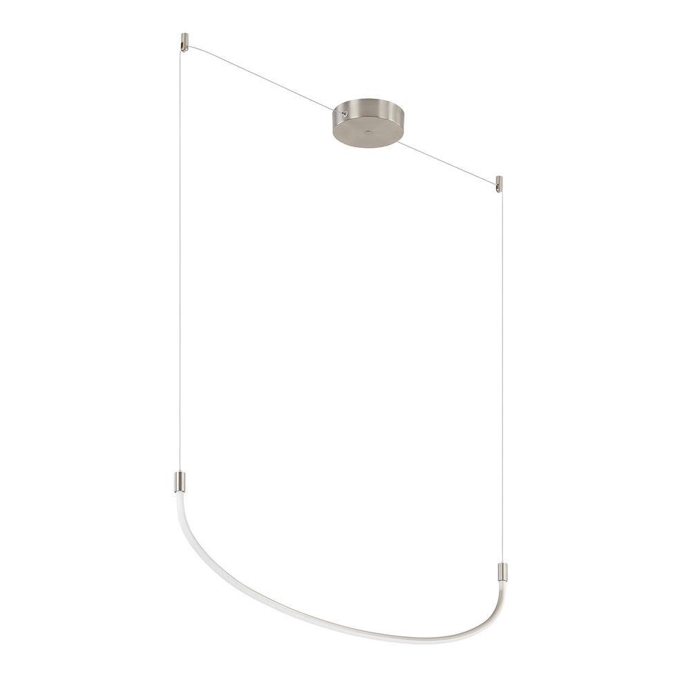 Talis Brushed Nickel 47" LED Minimal Pendant Light
