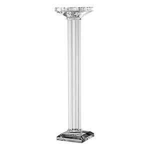 Clear Glass Tall Pillar Candle Holder