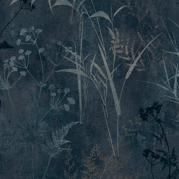 Graham & Brown Restore Midnight Blue Removable Wallpaper Sample