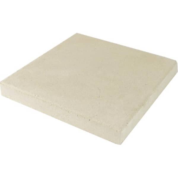 15.75 in. x 15.75 in. x 1.75 in. White Concrete Step Stone (90- Piece Pallet)