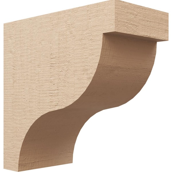 Ekena Millwork 11-in. x 22-in. x 22-in. Series 1 Classic Garner Rough Cedar Woodgrain Timberthane Polyurethane Corbel, Primed Tan