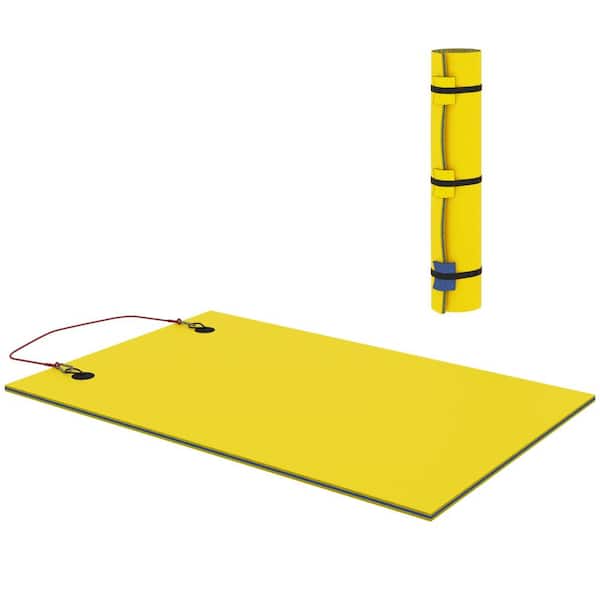 9 ft. x 6 ft. Lily Pad Floating Water Mat, Holds 2 Adults for Lake & Pool