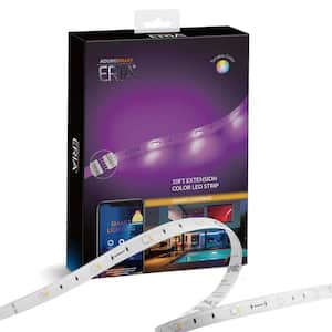 ERIA 10 ft. Flexible Color and White LED Dimmable Extension Strip Light (Plug Not Included)