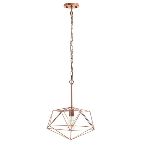 rose gold wire pendant light