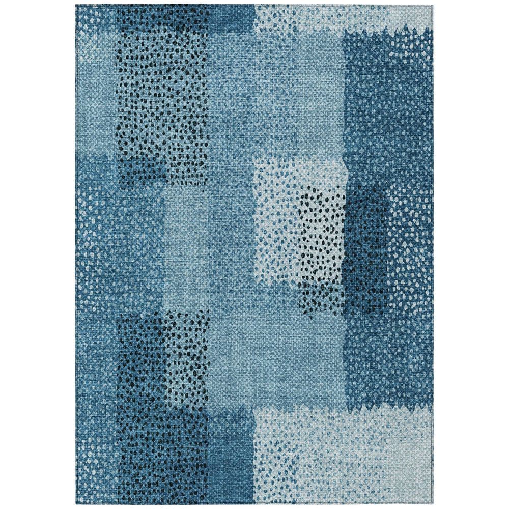 Chantille Machine Washable Indoor/Outdoor Abstract ACN2868 Teal 9 ft. x 12 ft. Area Rug price history on PriceWatchPro