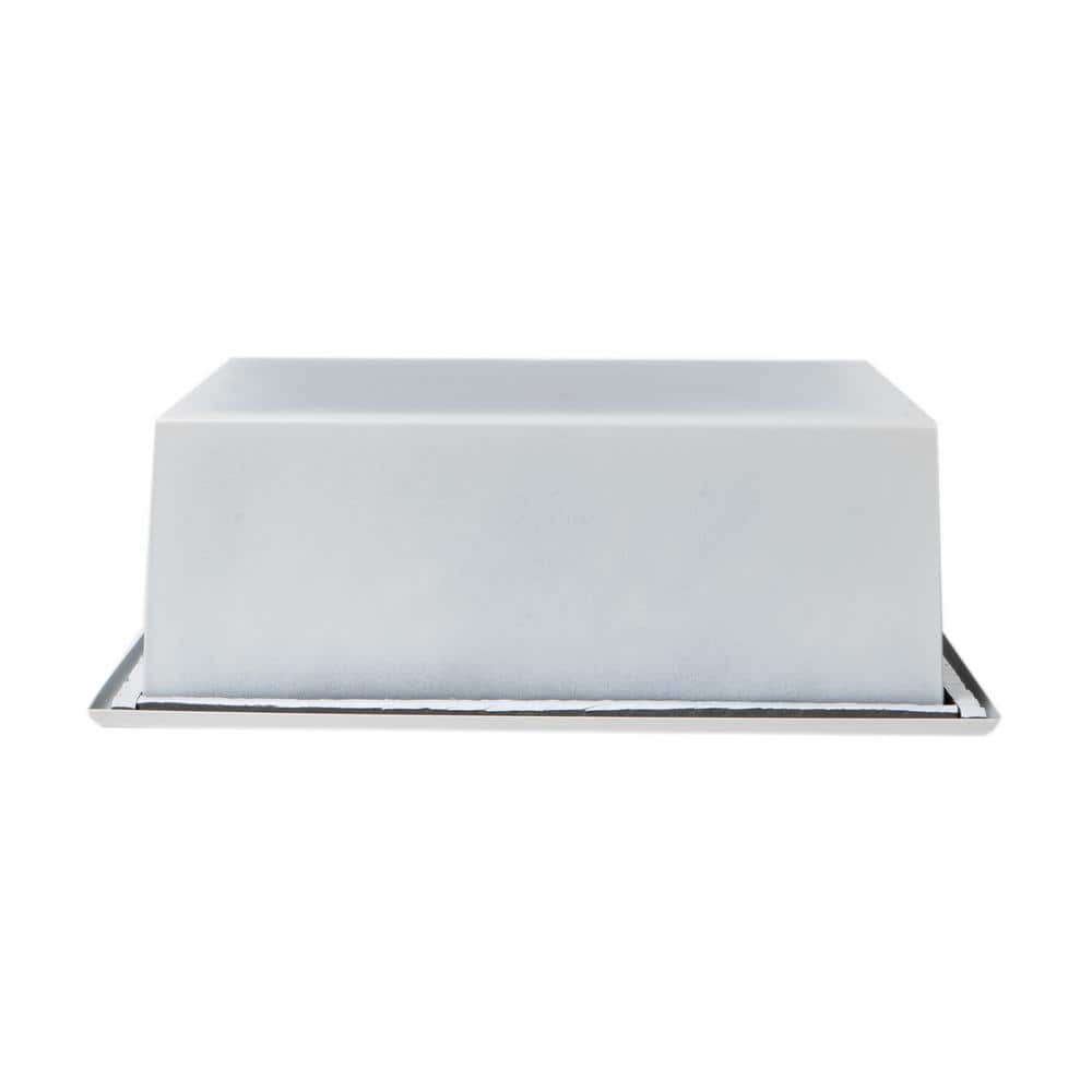 Matte White 12" x 12" Stainless Steel Shower Niche