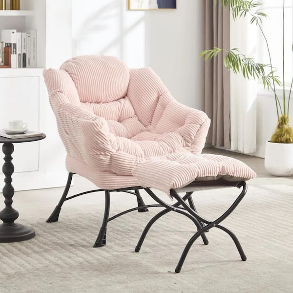 カナデモノ 椅子　Linen Round Lounge Chair - Pink カナデモノ 椅子 Linen Round Lounge Chair - Pink - メルカリ