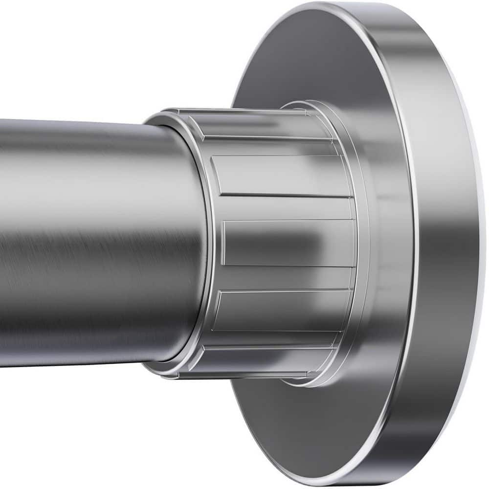 32 in. to 80 in. Metal Adjustable Tension Shower Curtain Rod in Brushed Nickel, No Drill, Non Slip, Rustproof price history on PriceWatchPro