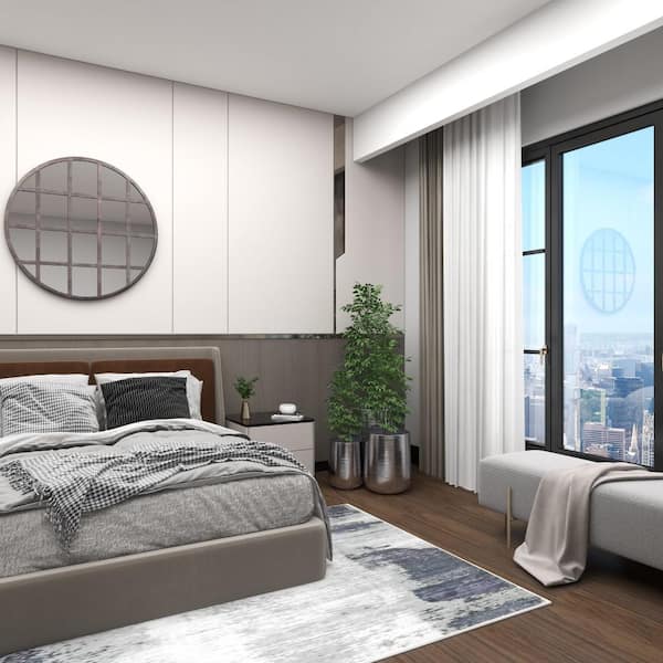 21 in., 16 in., and 13 in. Large Silver Aluminum Indoor Outdoor Planter with Hammered Design (3- Pack)