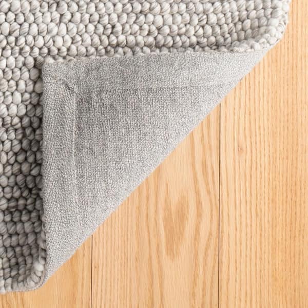 Niels Handwoven Wool/Viscose Grey 5 ft. x 8 ft. Indoor Area Rug