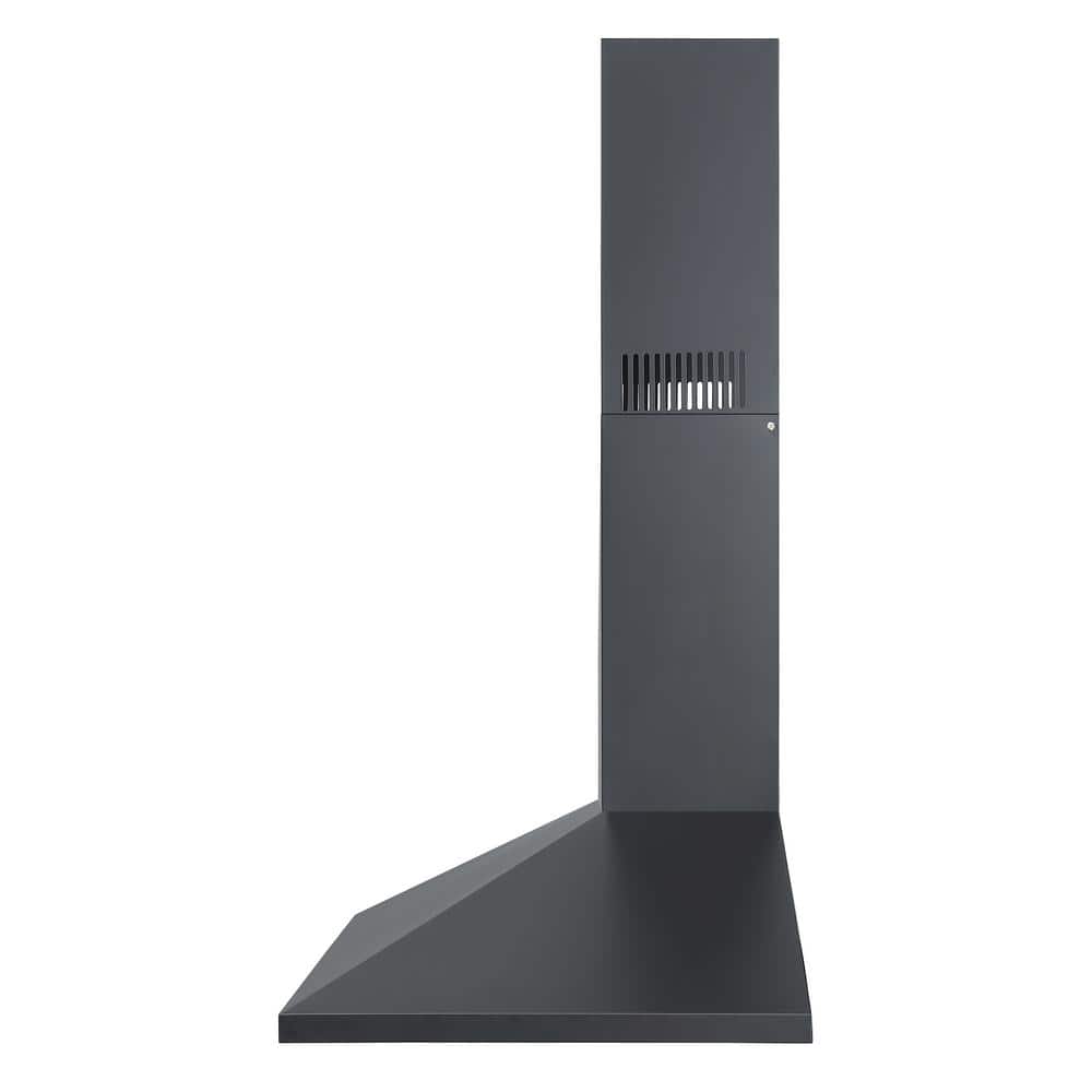 36-Inch Black Stainless Steel Under Cabinet Range Hood with LED Light