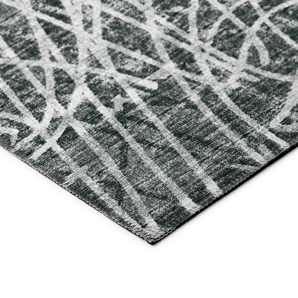 Rylee Grey 5 ft. x 7 ft. 6 in. Geometric Indoor/Outdoor Area Rug