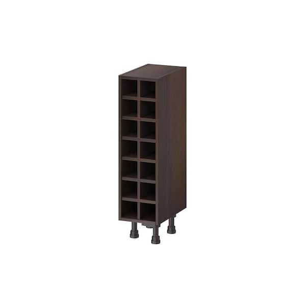 DIJON Under Cabinet or Wall Mount Wine Rack – 5 Sectional – Black