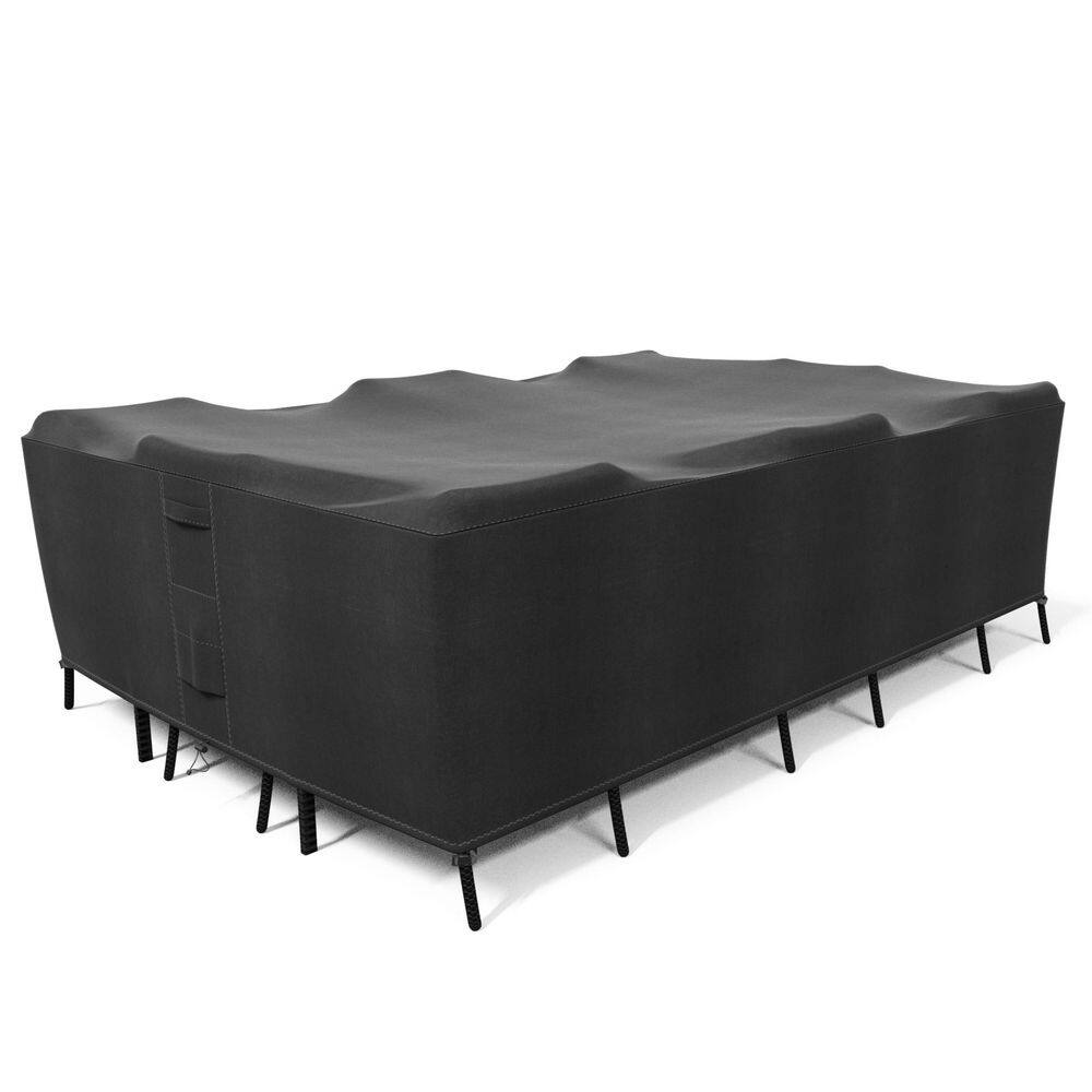 Patio Table and Chair Set Cover-Durable and Water Resistant Outdoor Furniture Cover-Extra Large-Black price history on PriceWatchPro
