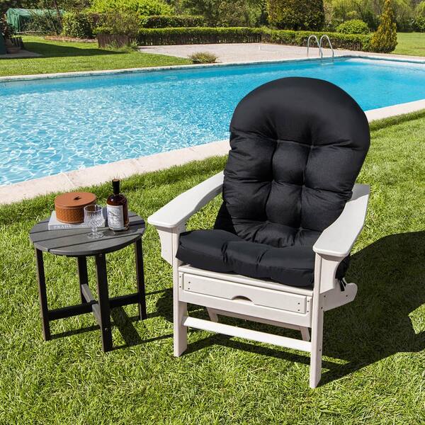Outdoor High Back Chair Cushions Pgyong Outdoor High Back Chair Cushion,Water Resistant Tufted Rocking Chair Cushion With Ties Replacement Seat Cushion For Patio Furniture High Back Patio Chair Cushions