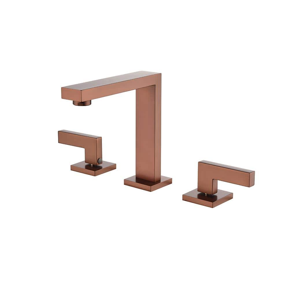 8 in. Widespread Double Handle Bathroom Faucet 3.43 GPM, 3 Hole Bathroom Si