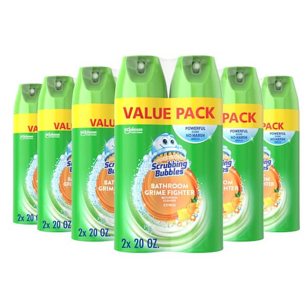 20 oz. Fresh Citrus Scent Disinfectant Bathroom Cleaner (12-Count)(6-Pack)