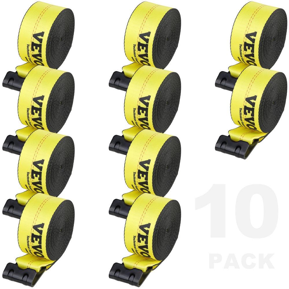 Winch Straps, 4in. x 40ft., 6000 lbs. Load Capacity, 18000 lbs. Break Strength, Truck Straps with Flat Hook, Tie Downs price history on PriceWatchPro