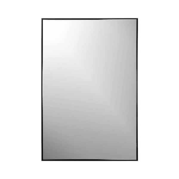 Undbranded Eden Satin Black Metal Mirror 25 in. x 37 in.