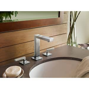 Duro 8 in. Widespread 2-Handle Bathroom Faucet with Drain Assembly in Polished Chrome (1.5 GPM)