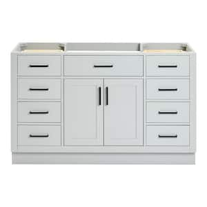 Hepburn 54 in. W x 21.5 in. D x 34.5 in. H Bath Vanity Cabinet without Top in Grey