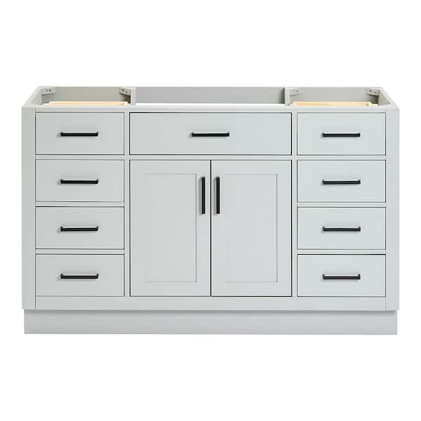 Hepburn 54 in. W x 21.5 in. D x 34.5 in. H Bath Vanity Cabinet without Top in Grey