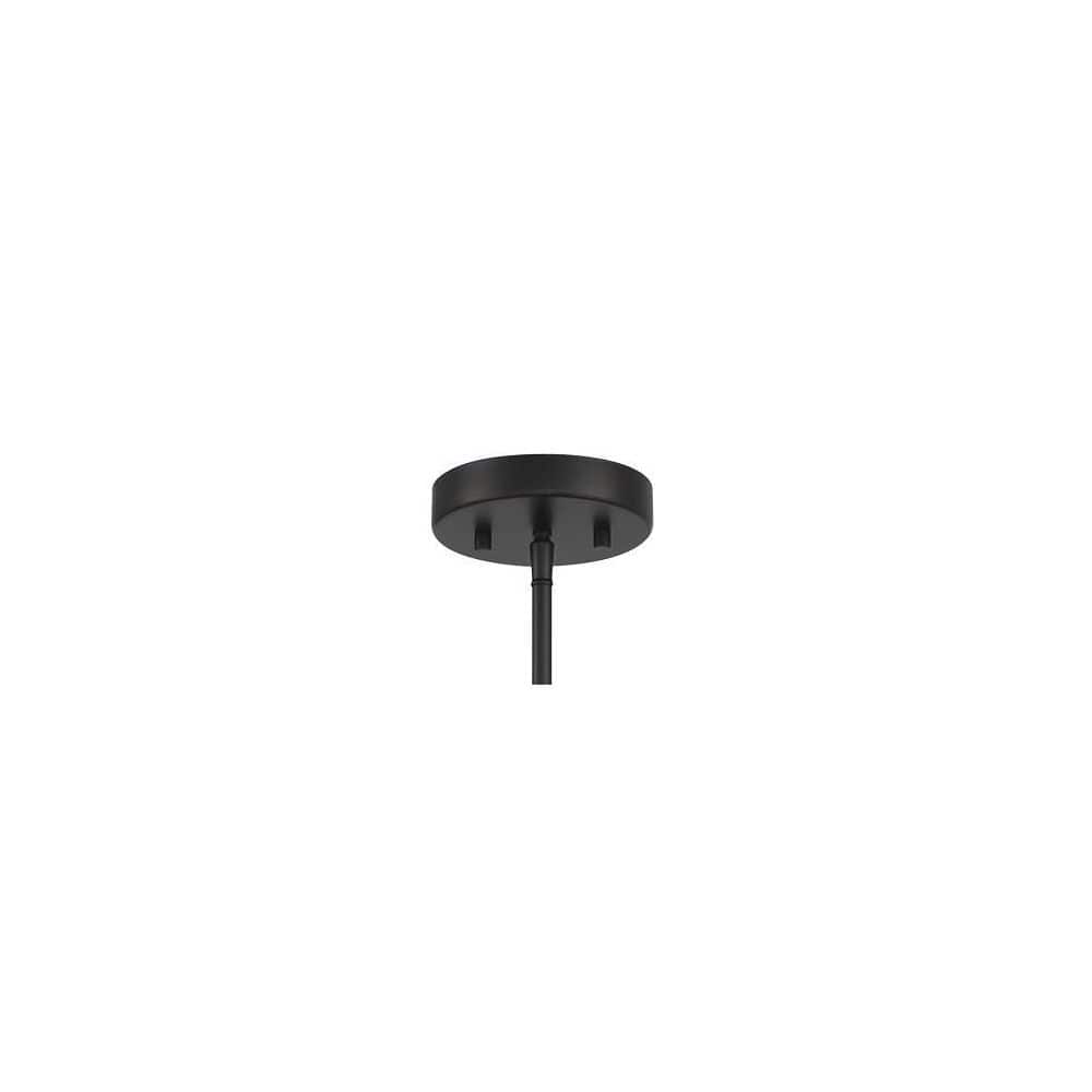 Coal Black 8-Light Globe Pendant with Clear Glass Shades
