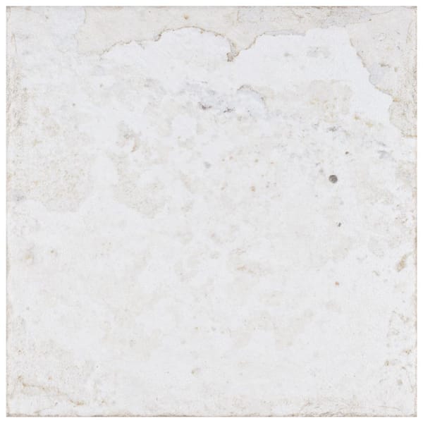 Merola Tile Aevum White 7-7/8 in. x 7-7/8 in. Ceramic Wall Take Home Tile Sample