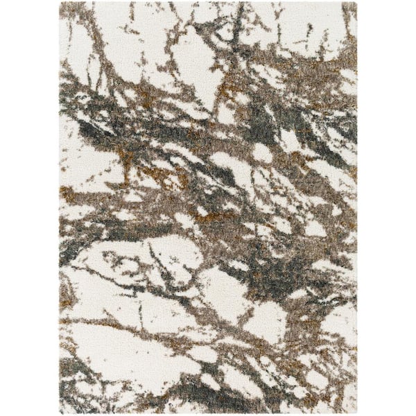 Livabliss Celestial Shag Gray Modern 2 ft. x 3 ft. Indoor Area Rug