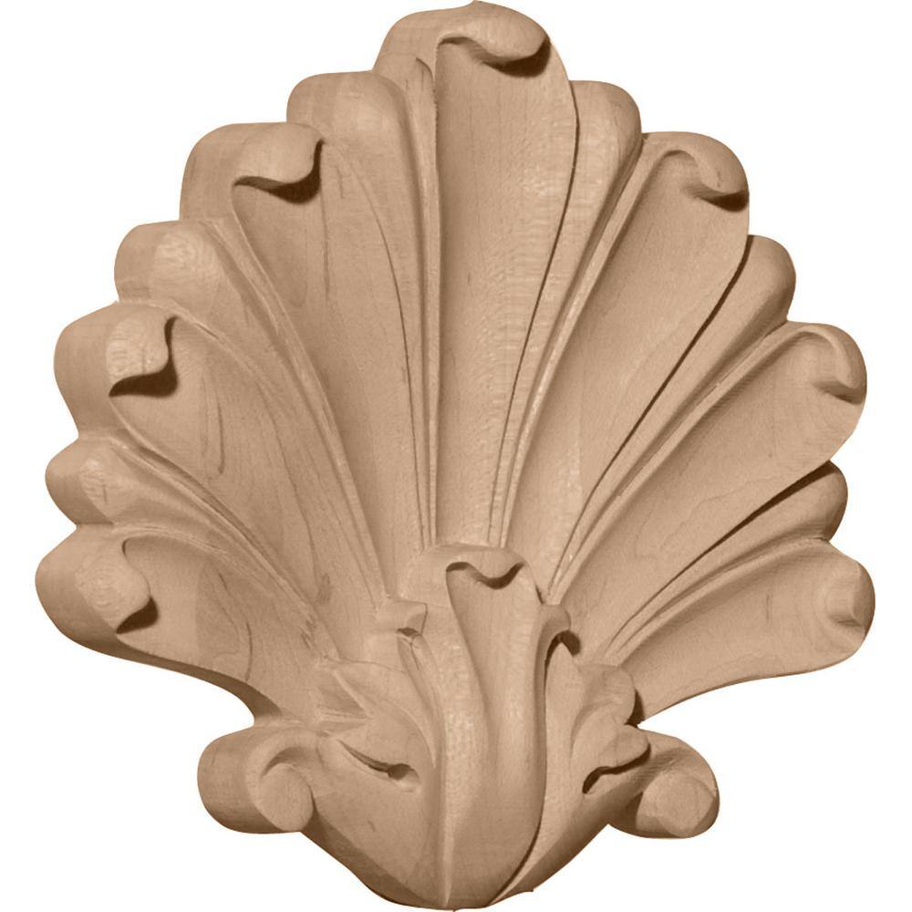 Small Maple Wood Carved Foster Center Applique