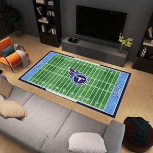 FANMATS 5861 Tennessee Titans All-Star Rug - 34 in. x 42.5 in. Sports Fan  Area Rug, Home Decor Rug and Tailgating Mat