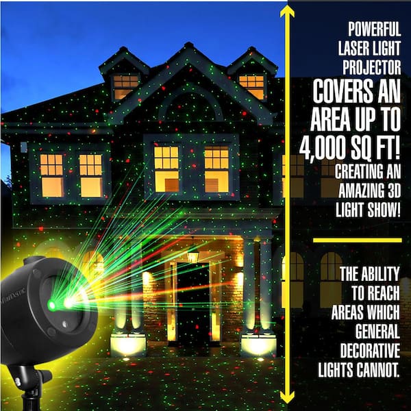 The As Seen on TV Laser Light Projector New Startastic Holiday Light Show 