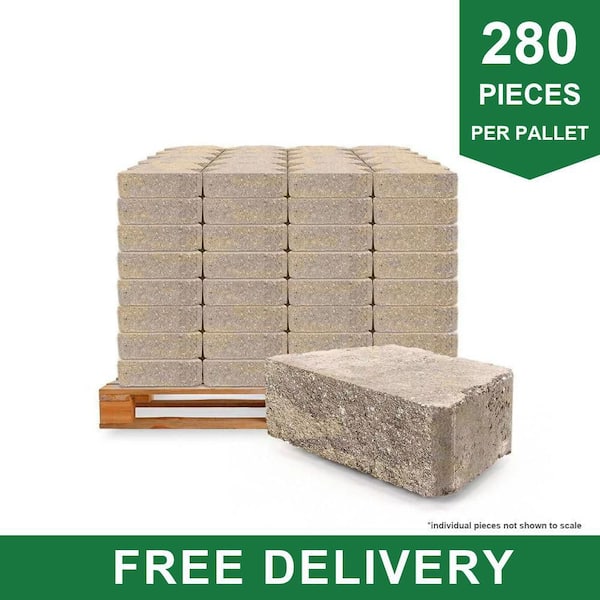 3 in. x 10 in. x 6 in. Ozark Blend Concrete Retaining Wall Block (280-Piece/58 Face. ft./Pallet)