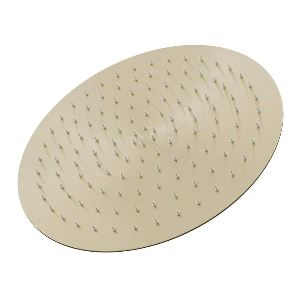 1-Spray Patterns with 2.5 GPM 10 in. Wall Mount Rain Fixed Shower Head in Satin Brass price history on PriceWatchPro