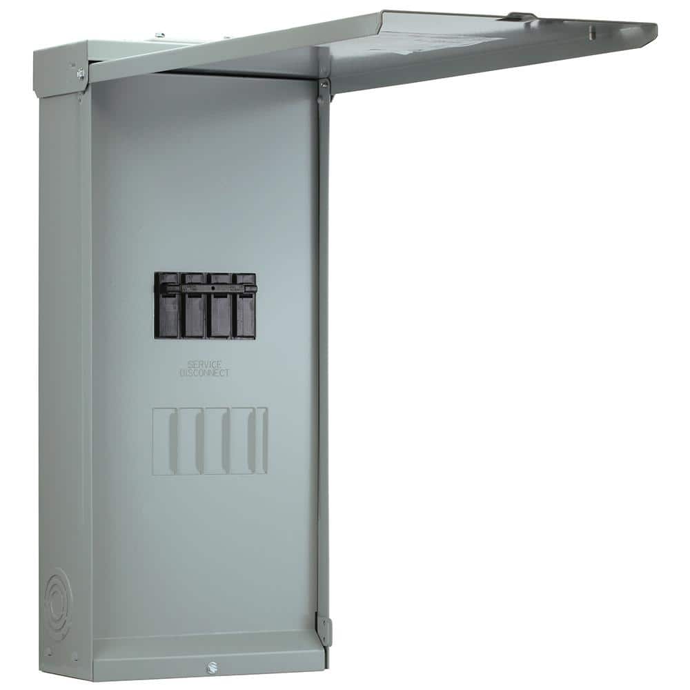 Midwest 200 Amp 4-Space 4-Circuit Main Breaker Load Center with Feed Thru Lugs Midwest 200 Amp 4-Space 4-Circuit Main Breaker Load Center with Feed Thru Lugs