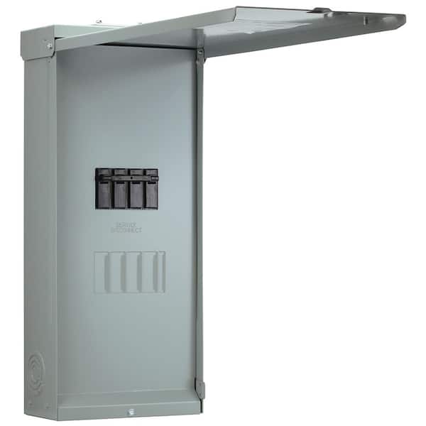 200 Amp 4-Space 4-Circuit Main Breaker Load Center with Feed Thru Lugs (U281C1P)