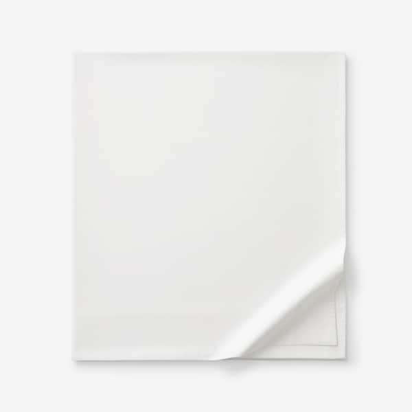 Company Cotton White Sateen King/California King Flat Sheet