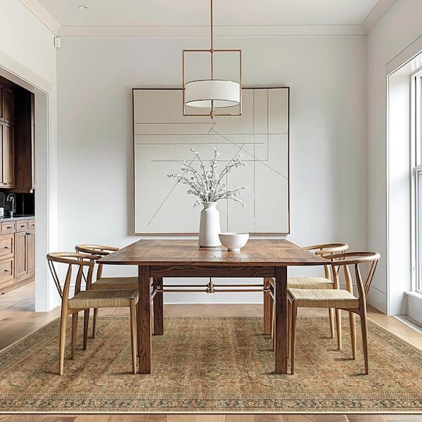 Tehran 9 ft. x 12 ft. Brown Vintage Perris All Over Design Area Rug