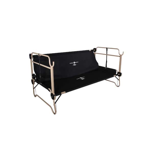 Disc O Bed L Black Portable, Portable Camping Bunk Bed Sofa