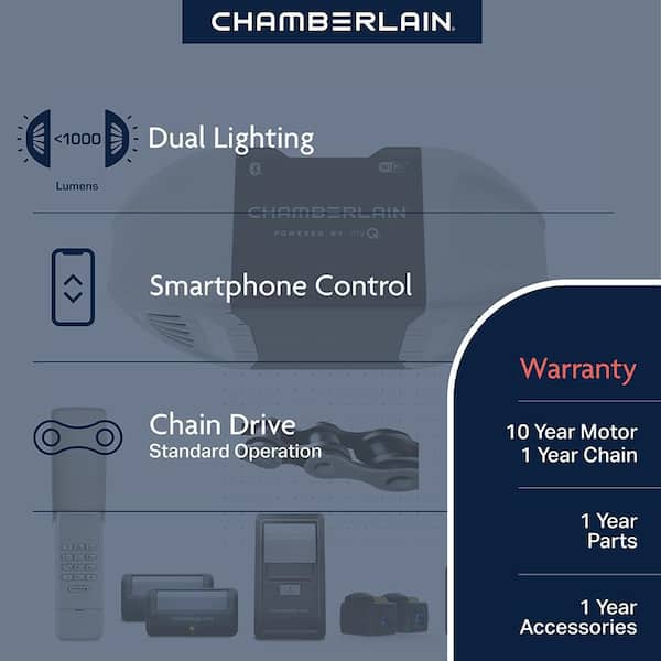 1/2 HP Smart Chain Drive Garage Door Opener