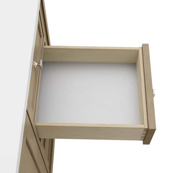 Chicago 60.0 in. Single Bath Vanity in Walnut Whisper with Wireless Charging Eternal Jasmine Pearl Quartz Top