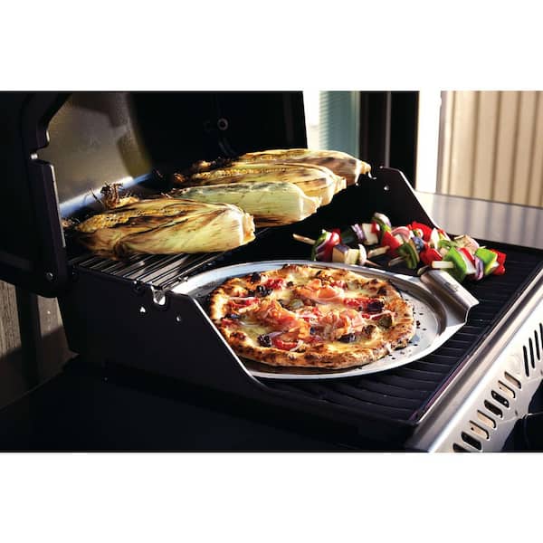 Freestyle 425 4-Burner Propane Gas Grill in Graphite Grey with Cast Iron Cooking Grids and Premium Grill Cover