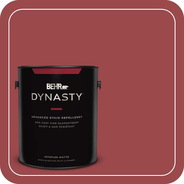 BEHR DYNASTY 1 gal. #ECC-10-3 Holly Berry Matte Interior Stain-Blocking Paint & Primer