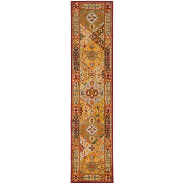 SAFAVIEH Heritage Multi 3 ft. x 6 ft. Border Runner Rug