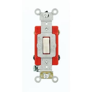20 Amp Industrial Grade Heavy Duty 4-Way Toggle Switch, White