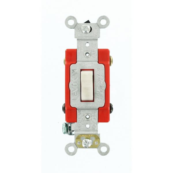 Leviton 20 Amp Industrial Grade Heavy Duty 4-Way Toggle Switch, White 1224-2W