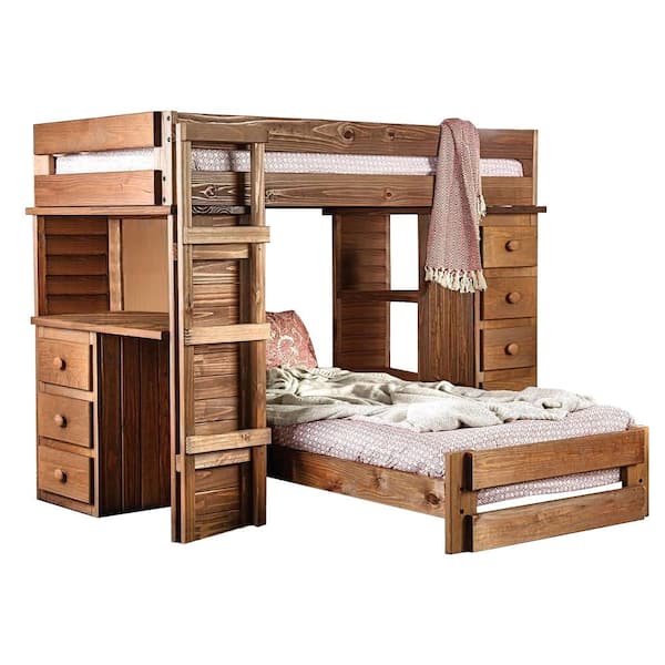 Beckford in Mahogany Twin Loft Bed